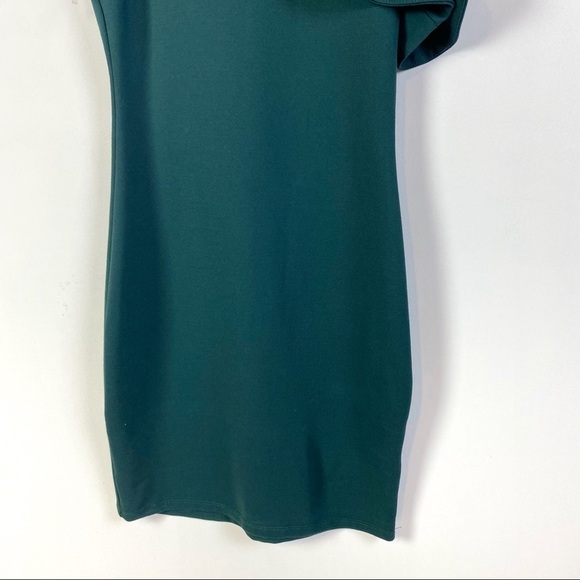 Max + Ash Bodycon Flutter Sleeve Dress In Green S - Picture 5 of 9